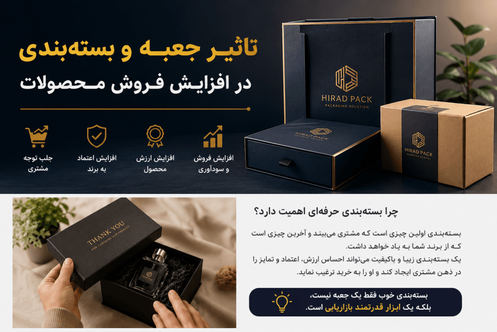 ویژگی‌های بسته‌بندی حرفه‌ای برای افزایش فروش محصولات